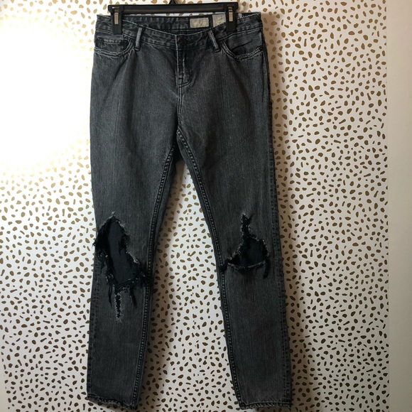 All Saints Denim - ALL SAINTS grey distressed jeans SIZE 27